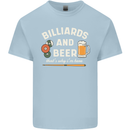 Billiards and Beer That's Why I'm Here Mens Cotton T-Shirt Tee Top Light Blue