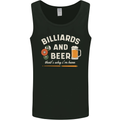 Billiards and Beer That's Why I'm Here Mens Vest Tank Top Black