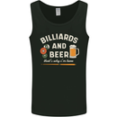 Billiards and Beer That's Why I'm Here Mens Vest Tank Top Black