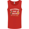 Billiards and Beer That's Why I'm Here Mens Vest Tank Top Red