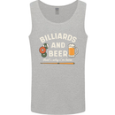 Billiards and Beer That's Why I'm Here Mens Vest Tank Top Sports Grey