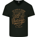 Birth of Legends 16th Birthday 2007 Mens V-Neck Cotton T-Shirt Black