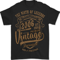 Birth of Legends 17th Birthday 2006 Mens T-Shirt 100% Cotton BLACK