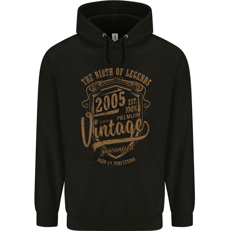 Birth of Legends 18th Birthday 2005 Mens 80% Cotton Hoodie Black