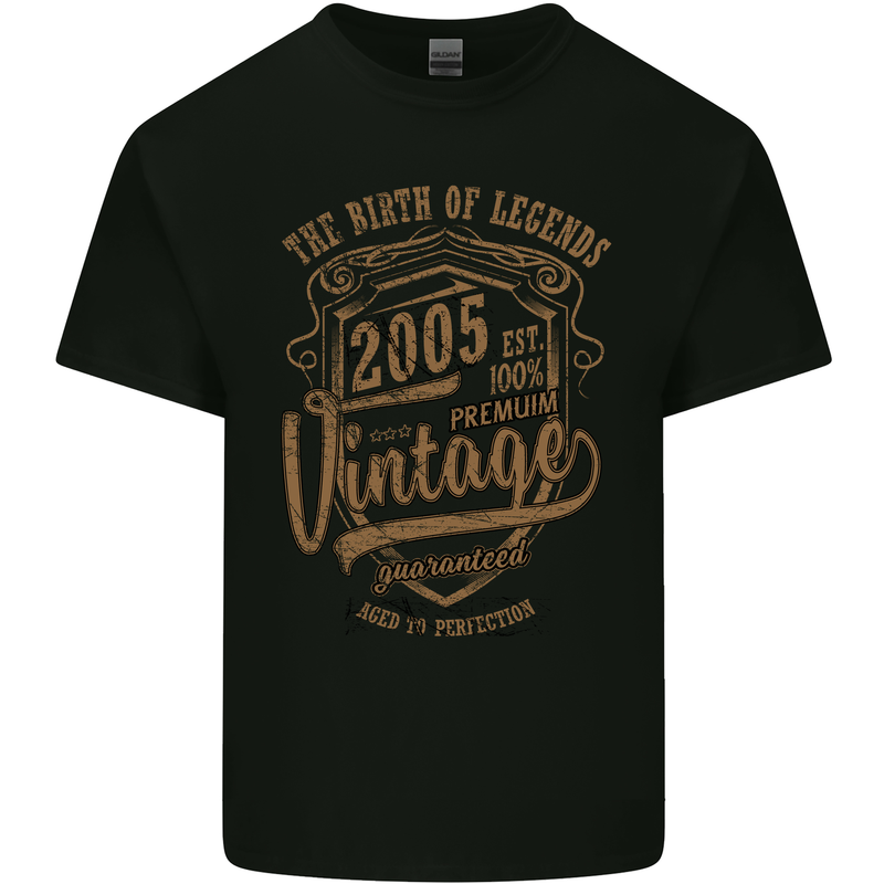Birth of Legends 18th Birthday 2005 Mens Cotton T-Shirt Tee Top Black