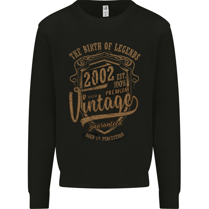 Birth of Legends 21st Birthday 2002 Mens Sweatshirt Jumper Black