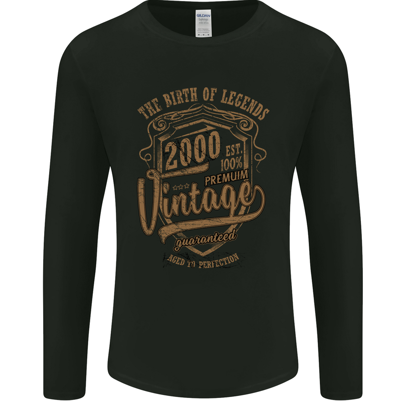 Birth of Legends 23rd Birthday 2000 Mens Long Sleeve T-Shirt Black