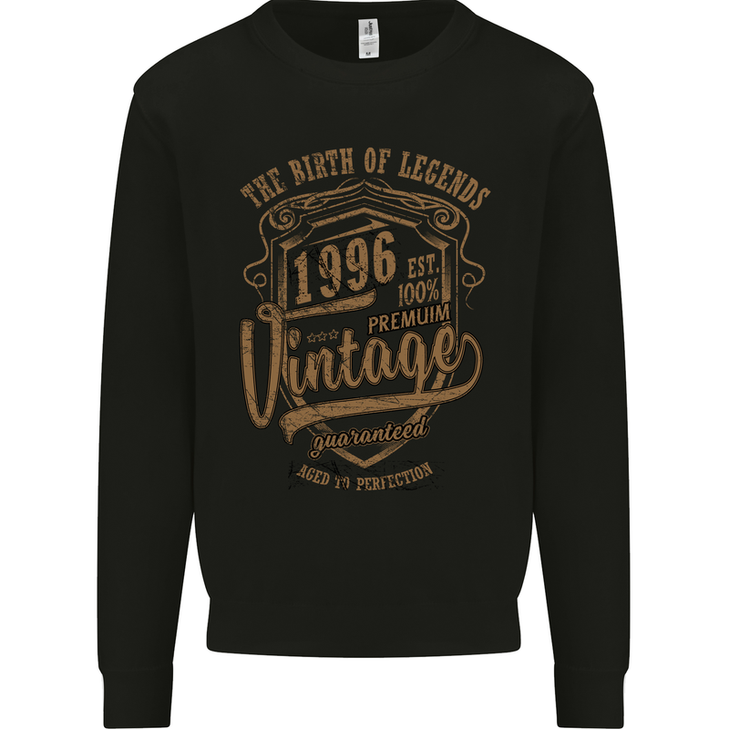 Birth of Legends 27th Birthday 1996 Mens Sweatshirt Jumper Black