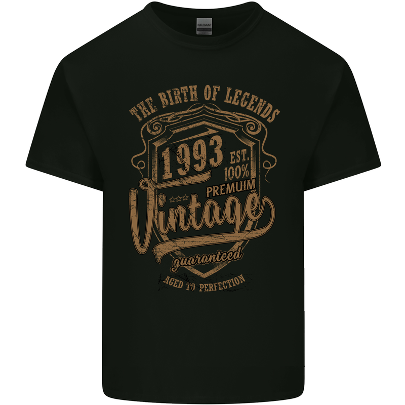 Birth of Legends 30th Birthday 1993 Mens Cotton T-Shirt Tee Top Black