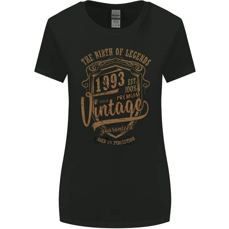 Birth of Legends 30th Birthday 1993 Womens Wider Cut T-Shirt Black