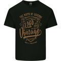 Birth of Legends 63rd Birthday 1960 Mens Cotton T-Shirt Tee Top Black