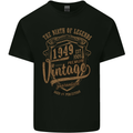 Birth of Legends 74th Birthday 1949 Mens Cotton T-Shirt Tee Top Black