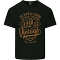 Birth of Legends 75th Birthday 1948 Mens Cotton T-Shirt Tee Top Black