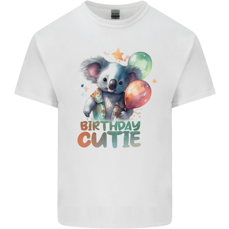 Birthday Cutie Koala 3rd 4th 5th 6th 7th 8th Kids T-Shirt Childrens White