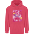 Birthday Girl Level Up Gaming Gamer 6th 7th 8th Childrens Kids Hoodie Heliconia