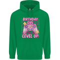 Birthday Girl Level Up Gaming Gamer 6th 7th 8th Childrens Kids Hoodie Irish Green