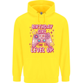 Birthday Girl Level Up Gaming Gamer 6th 7th 8th Childrens Kids Hoodie Yellow