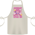 Birthday Girl Level Up Gaming Gamer 6th 7th 8th Cotton Apron 100% Organic Natural