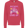 Birthday Girl Level Up Gaming Gamer 6th 7th 8th Kids Sweatshirt Jumper Heliconia