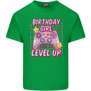 Birthday Girl Level Up Gaming Gamer 6th 7th 8th Kids T-Shirt Childrens Irish Green