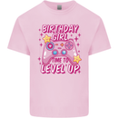 Birthday Girl Level Up Gaming Gamer 6th 7th 8th Kids T-Shirt Childrens Light Pink