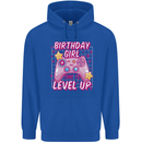 Birthday Girl Level Up Gaming Gamer 6th 7th 8th Mens 80% Cotton Hoodie Royal Blue