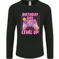 Birthday Girl Level Up Gaming Gamer 6th 7th 8th Mens Long Sleeve T-Shirt Black