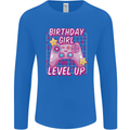 Birthday Girl Level Up Gaming Gamer 6th 7th 8th Mens Long Sleeve T-Shirt Royal Blue