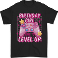 Birthday Girl Level Up Gaming Gamer 6th 7th 8th Mens T-Shirt 100% Cotton Black