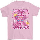 Birthday Girl Level Up Gaming Gamer 6th 7th 8th Mens T-Shirt 100% Cotton Light Pink