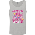 Birthday Girl Level Up Gaming Gamer 6th 7th 8th Mens Vest Tank Top Sports Grey
