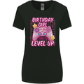 Birthday Girl Level Up Gaming Gamer 6th 7th 8th Womens Wider Cut T-Shirt Black