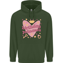 Birthday Princess 3 4 5 6 7 8 9 Year Old Childrens Kids Hoodie Forest Green
