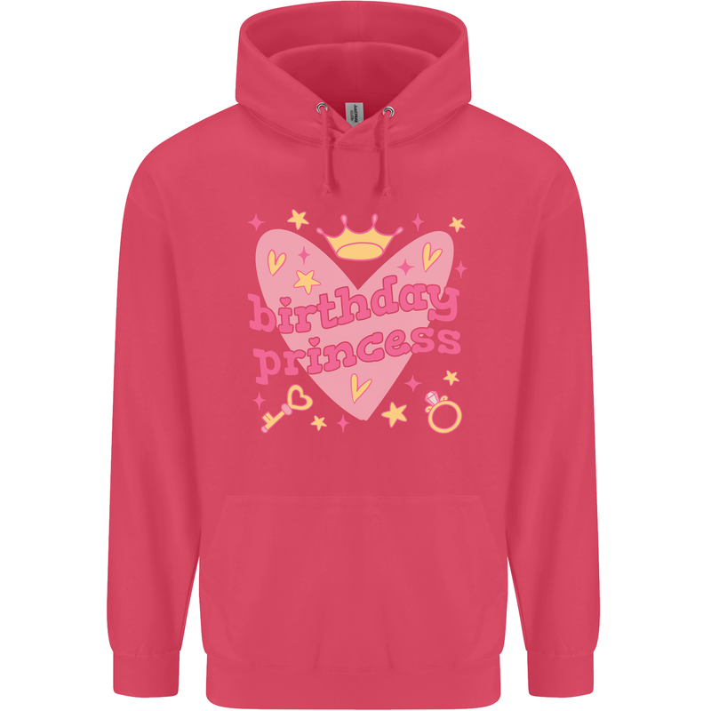 Birthday Princess 3 4 5 6 7 8 9 Year Old Childrens Kids Hoodie Heliconia