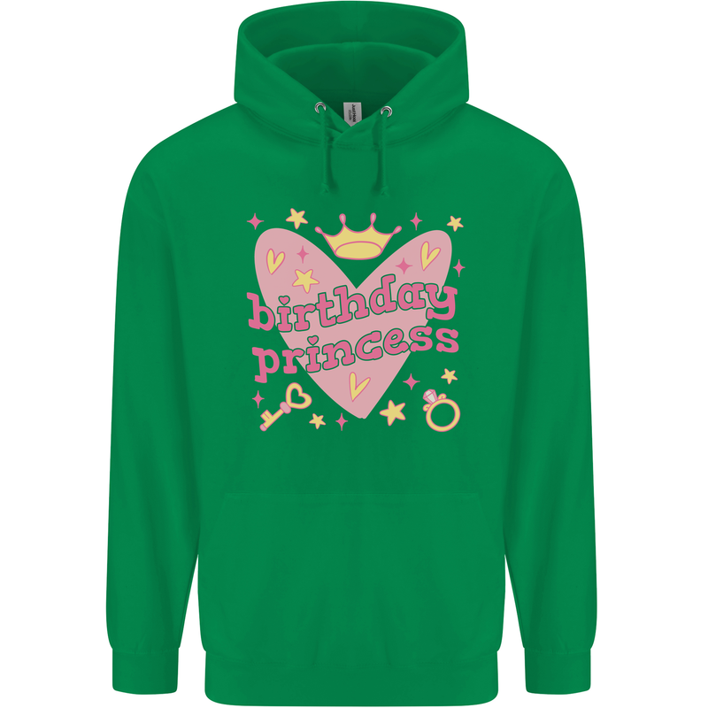 Birthday Princess 3 4 5 6 7 8 9 Year Old Childrens Kids Hoodie Irish Green