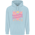 Birthday Princess 3 4 5 6 7 8 9 Year Old Childrens Kids Hoodie Light Blue