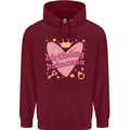 Birthday Princess 3 4 5 6 7 8 9 Year Old Childrens Kids Hoodie Maroon