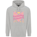 Birthday Princess 3 4 5 6 7 8 9 Year Old Childrens Kids Hoodie Sports Grey