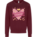 Birthday Princess 3 4 5 6 7 8 9 Year Old Kids Sweatshirt Jumper Maroon