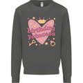 Birthday Princess 3 4 5 6 7 8 9 Year Old Kids Sweatshirt Jumper Storm Grey