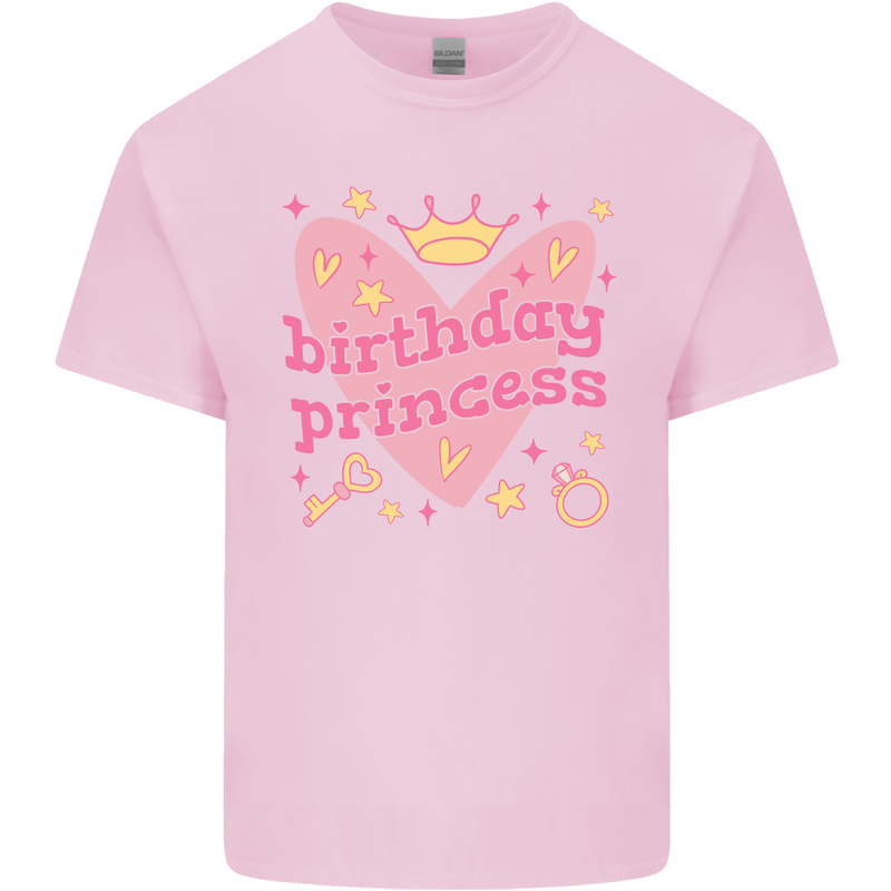 Birthday Princess 3 4 5 6 7 8 9 Year Old Kids T-Shirt Childrens Light Pink