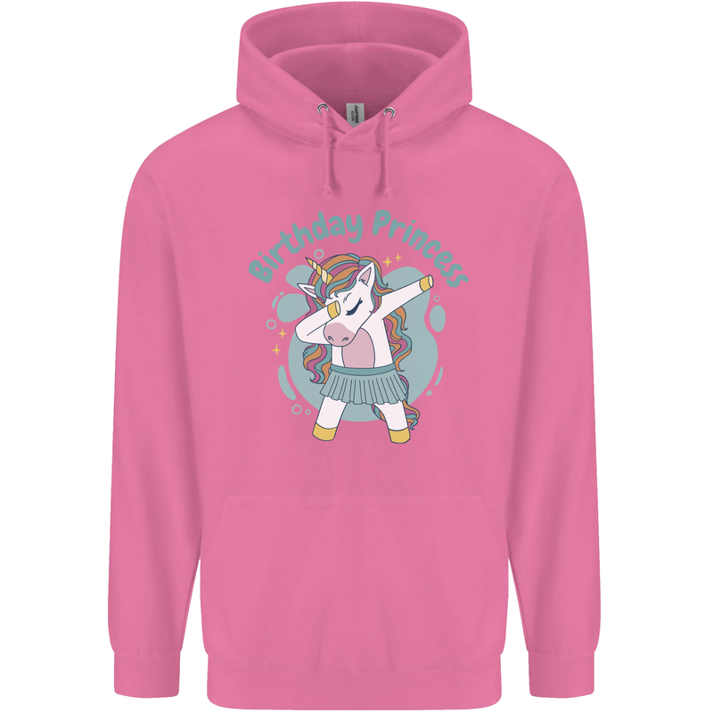Birthday Princess Unicorn 4th 5th 6th 7th 8th Childrens Kids Hoodie Azalea