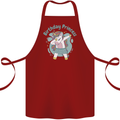 Birthday Princess Unicorn 4th 5th 6th 7th 8th Cotton Apron 100% Organic Maroon