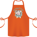 Birthday Princess Unicorn 4th 5th 6th 7th 8th Cotton Apron 100% Organic Orange