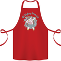 Birthday Princess Unicorn 4th 5th 6th 7th 8th Cotton Apron 100% Organic Red