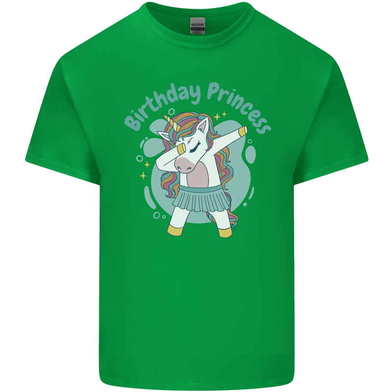 Birthday Princess Unicorn 4th 5th 6th 7th 8th Kids T-Shirt Childrens Irish Green