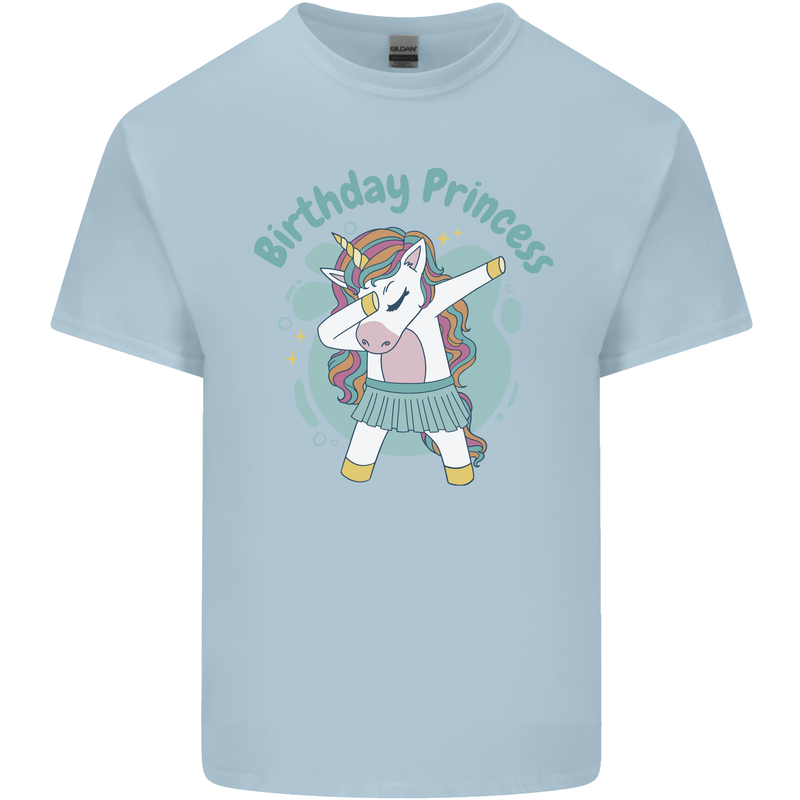 Birthday Princess Unicorn 4th 5th 6th 7th 8th Kids T-Shirt Childrens Light Blue