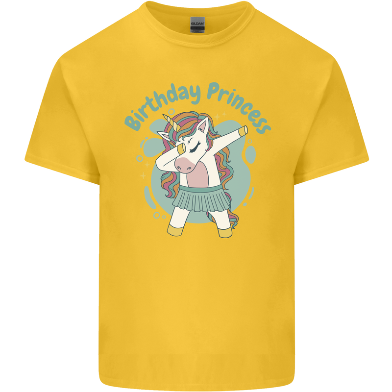 Birthday Princess Unicorn 4th 5th 6th 7th 8th Kids T-Shirt Childrens Yellow