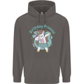 Birthday Princess Unicorn 4th 5th 6th 7th 8th Mens 80% Cotton Hoodie Charcoal
