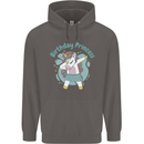Birthday Princess Unicorn 4th 5th 6th 7th 8th Mens 80% Cotton Hoodie Charcoal